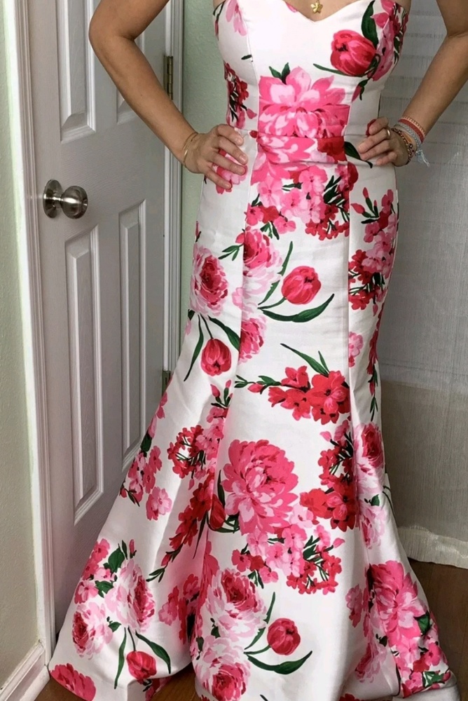 Floral long length gown